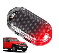 Flashing Safety Lamp - Security Simulated, Durable LED Interior Lamp, Solar Power Anti Theft | Tool For Vehicle Automotive Truck Safety Outdoor Interior Night Shop Roadside Highway Storage