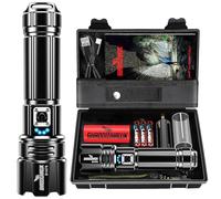 Flashlight 2000 High Lumens Rechargeable - 30W Super Bright LED Flash Light | 5000ft Beam & 12H Long Lasting USB C High Powered Handheld Police Flashlight for Home, Camping, Hiking, Emergency