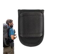 Flashlight Belt Holster - D Shape Torch Holder, Open Top Flashlight Pouch | Compact Carrying Case Quick Draw Solution, Secure Retention Elastic Band Holder for Tacticals Hiking Outdoor Access