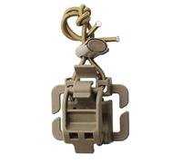 Flashlight Clip Mount - Multipurpose Backpack Clips | Engineering Shovel and Ice Axe Clip, Hiking Accessories for Outdoor Adventures and Gear, Khaki, Consulte la descripción, See description