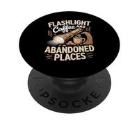 Flashlight Coffee Abandoned Places PopSockets Adhesive PopGrip