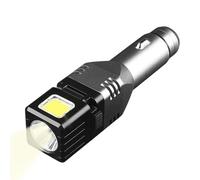 Flashlight for Car | LED High Brightness Torch | Fit 12V/24V Double-Beam Car Charger Flashlight with USB and Type-C Ports - for Travel Mobile Camera Radio Automobile Digital Products