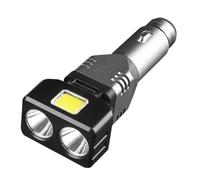 Flashlight for Car - LED High Brightness Torch - Fit 12V/24V Flashlight Car Charging Base with USB and Type-C Ports - for Outdoor Travel Mobile Computer Radio Truck Interior
