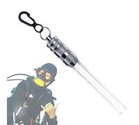 Flashlight for Diving | Waterproof Underwater Light with Clip, 2 Modes | Battery Powered Diving Warning Light, Long Burn Time, LED for Night