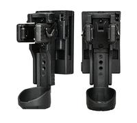 Flashlight Holder Service Belt - Utility Carry Bags Accessory, Heavy Duty Locking Carrier Bracket | Quick Access Slot with Portable Design for E
