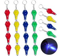 Flashlight Keychain Colorful Set UV Light Small Flashlight Mini Torch Black Light Pocket Light Outdoor Hiking Bag Lock Key Ring Light (20 Pack)
