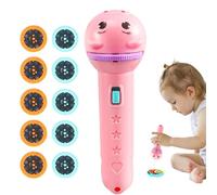 Flashlight Projector for Kids | 80 Patterns Torch Projector Kids - with 10 Discs Handheld Lamp for Interactive Educational Game Shadow Play Storytelling