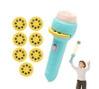 Flashlight Projector for Kids Portable, 56 Pictures, 7 Themes, Fruits, | Educational Learning Projector Toy Portable for Kids Cognition Bedtime Education green