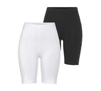 FlashLights Pack of 2 Cycling Shorts Black / White