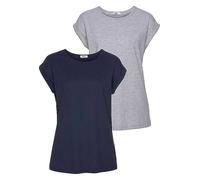 FlashLights Pack of 2 Dropped Shoulder T-Shirts White