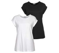 FlashLights Pack of 2 Dropped Shoulder T-Shirts White
