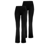 Flashlights Pack of 2 Slightly Flared Joggers Black