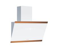 Klarstein FlashLine 60 Cooker Hood - 60cm Kitchen Extractor, Touchscreen, 524 m³/h Air Flow, A++ Energy Efficiency, Quiet 34.5 dB, LED Lighting, White & Copper, Ducted & Recirculating