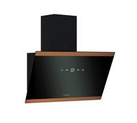 Klarstein FlashLine 60 Cooker Hood - 60cm Kitchen Extractor, Touchscreen, 524 m³/h Air Flow, A++ Energy Efficiency, Quiet 34.5 dB, LED Lighting, Black & Copper, Ducted & Recirculating