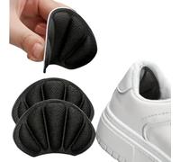 FLASHPICK Heel Cushion Pads - 6 Pairs | Self-Adhesive Heel Grips for Loose Shoes, Anti-Slip Inserts, Blister Prevention, Reusable Pads for Heels, Sneakers, Flats & Boots - Black (Black, One Size)