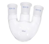 Flask Apparatus Glass 100ml round Boiling Bottom Three-necked Laboratory