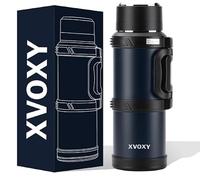 Flask for Hot Drink 2.5L Navy - 2.5L Thermal Flasks - Triple wall Insulated 304 Stainless Steel Vacuum Water Flask 24 hrs hot and Cold - 100% Leak Proof - Navy Blue