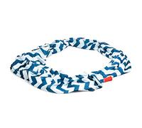 FlaskScarf Women's Jersey Infinity Novelty Flask Scarf (Hidden 8 Ounce Bladder), Navy White, Medium