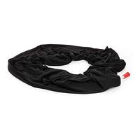 FlaskScarf Women's Jersey Infinity Novelty Flask Scarf (Hidden 8 Ounce Bladder), Solid Black, Medium