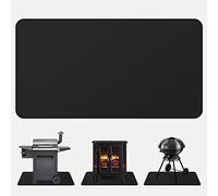 FLASLD Fire Resistent Fireplace Hearth Rug 24×42inch, Gas Grill Splatter Mat Heat Resistant Non Stick BBQ Patio Protector Grilling Gear, Floor Protective Rug
