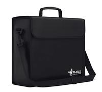 FLASLD Fireproof Document & Money Bags, Large Water Resistant Bag, Folder Safe Bag for Cash, Valuables & Passport, with Silicone Coating & Zipper Closure (15x12x5")