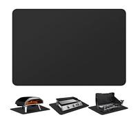 FLASLD Fireproof & Waterproof Under Blackstone Griddle BBQ Mat, Heat Resistant Grill Mats for Outdoor Grill to Protect Your Prep Table and Outdoor Grill Table (Black,24 x 36in)