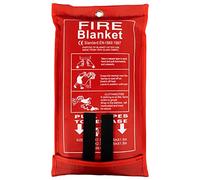 FLASLD Large Fireproof Blanket Emergency Heat Shield Fiberglass Grill Insulating Fireproof Mat (6 ft x 6 ft)
