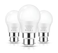 Flaspar Bayonet Light Bulb 60W, 7W B22 LED Bulbs Bayonet Cap Warm White 3000K, G45 P45 Energy Saving Golf Ball Lightbulbs, Non-dimmable, 3 Pack