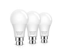 Flaspar Bayonet Light Bulbs, 100W Equivalent B22 LED Bulbs Bayonet, 6000K Cool White, 13W Daylight Bulbs BC GLS A60 Energy Saving for Chandelier, Living Room, Non-dimmable, Pack of 3