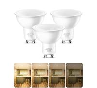 Flaspar GU10 LED Light Bulbs Dimmable, Warm White 3000K, 60W Halogen Spotlight Bulb Equivalent, 7W 600lm, Energy Saving GU10 Bulbs for Ceiling, 3 Pack