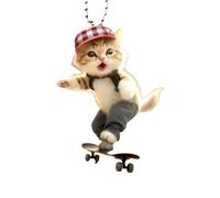 Flat Acrylic Car Hanging Pendant With Lanyard Realistic Shaped Ornament Mirror Accessor Hangin Interior Rearview Y5G6 Animal