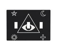 Flat All Seeing 3 Gang Switch Plate Cover-Unbreakable Polycarbonate Wall Plate, Heat Resistant Toggle Switch Decor for Home