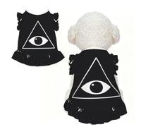Flat All Seeing S Pet Apparel for Small Dogs-Cute Summer Outfit for Puppy, Soft Breathable Pet Clothes for Cat