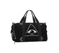 Flat All Seeing Sports Duffel Bag-Weekender with Shoe Compartment