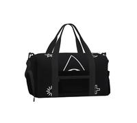 Flat All Seeing Sports Duffel Bag with Shoe Compartment-Lightweight Gym Weekender for Men Women, Waterproof Travel Tote with Wet Pocket