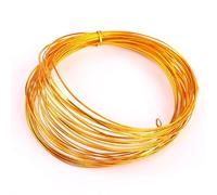 Flat Aluminum Wire for DIY Cloisonne Enamel and Jewelry Beading Craft Work (Golden)