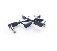 Flat Angled Guitar Jack Patch Cable 10 cm