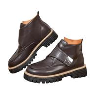 Flat Ankle Boots for Women 2026,Vintage Short Lace Up No Heel Leather Casual Booties Arch Support,Comfortable Arch Support Flat Boots Slip On Outdoor Shoes for Walking All Day Casual Non Slip