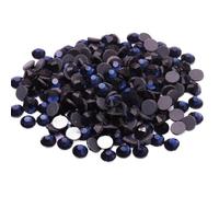 Flat Back Crystal Rhinestones, Hotfix Flatback Glass Rhinestones Round Multicolor 2.0-6.2mm(Montana,SS10 2880pcs)