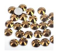 Flat Back Crystal Rhinestones, Rhinestones Bedazzling Gems 3D Nail Art Crystal Non HotFix Decorations(Gold Hematite,SS16-1440pcs)