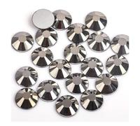 Flat Back Crystal Rhinestones, Rhinestones Bedazzling Gems 3D Nail Art Crystal Non HotFix Decorations(Jet Hematite,SS4-1440pcs)