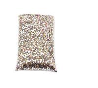 Flat Back Crystal Rhinestones, Rhinestones Big Package Resin Non Hot Fix Bulk Flat Crystals Nail DIY Glitters Stone(Deep Pink AB,4mm 5000 pcs)