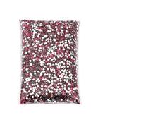 Flat Back Crystal Rhinestones, Rhinestones Big Package Resin Non Hot Fix Bulk Flat Crystals Nail DIY Glitters Stone(Deep Rose,4mm 5000 pcs)