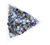 Flat Back Crystal Rhinestones, Rhinestones Crystal AB Glass Hotfix Iron Ons Art Sewing Fabric Decoretion(Volcano 6 * 5 * 5cm,Mix ss6-ss30 10gram)