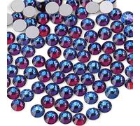 Flat Back Crystal Rhinestones Round Gems, Blue Volcano (3.8-4.0mm) SS16/1440pcs