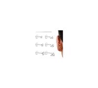 Flat Back Earrings Studs - 14K Gold Filled Internal Thread Stud 18g Piercing Jewellery for Cartilage Helix Tragus Hypoallergenic Labret Lip Conch Nose Rings 316L Surgical Steel Stud for Women Men