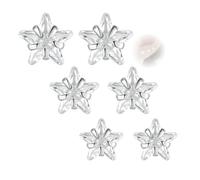 Flat Back Earrings Women, Small Star Stud Earrings In Silver Tone With Copper Posts, Hypoallergenic Tiny Studs For Multiple Piercings, Cartilage Helix Tragus Jewelry Set (3Pairs)