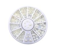 Flat Back Pearls Nail Decoration 2mm 3mm Mixed 200pcs Box