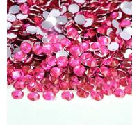 Flat Back Resin Rhinestone 2MM 3.0mM 4.0mM 5MM 6MM Round Non Hot Fix Rhinestones Stones for Craft DIY Tumbler Shoe Decoration-Lt Rose-2mm 2500pcs