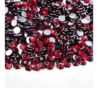 Flat Back Resin Rhinestone 2MM 3.0mM 4.0mM 5MM 6MM Round Non Hot Fix Rhinestones Stones for Craft DIY Tumbler Shoe Decoration-Dk Siam-2mm 2500pcs